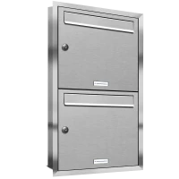 Flush-mounted mailbox 331 2x1 Horizontal